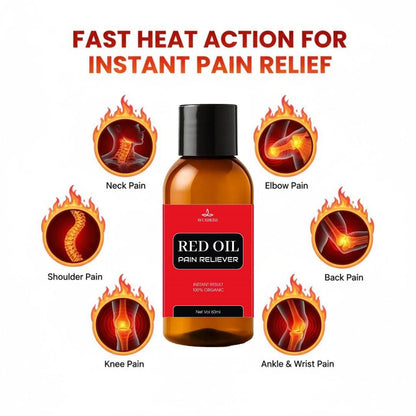 Red Instant Pain Relief Oil 60ml (Buy 1 Get 1 Free)